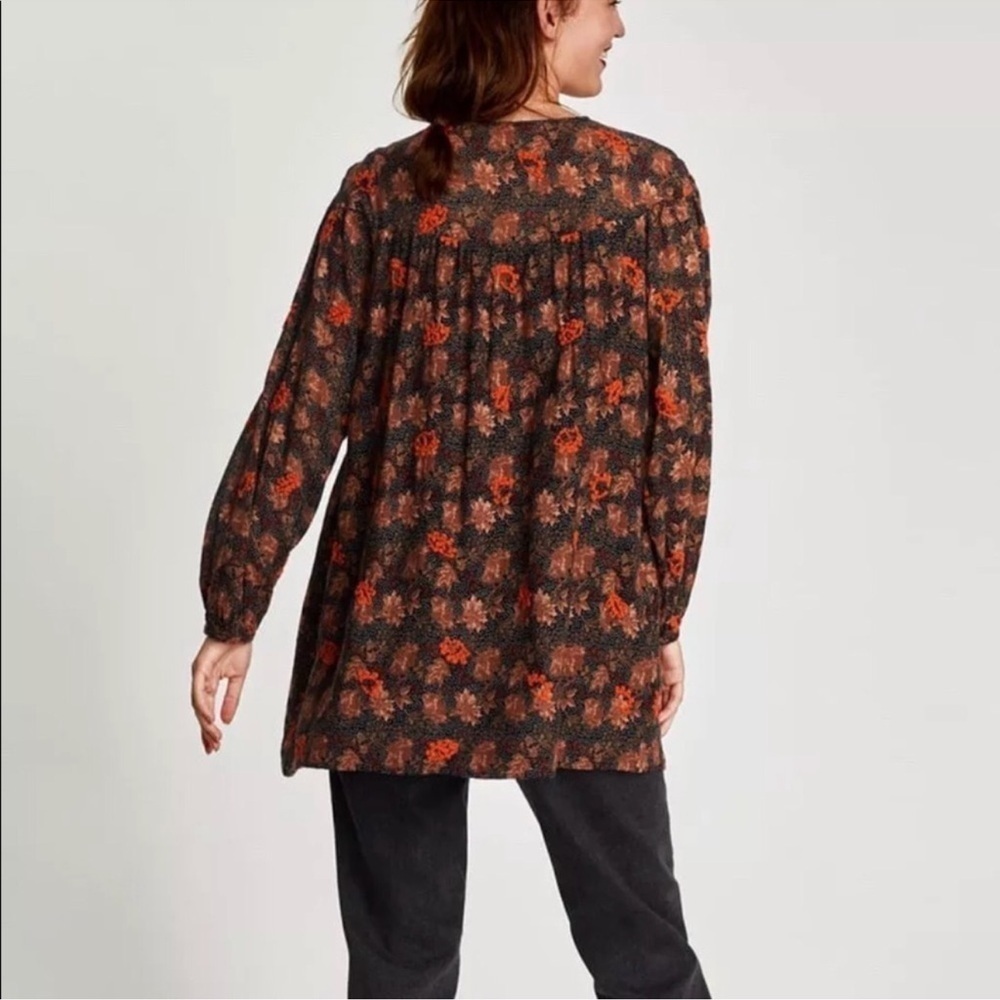 Zara Trafaluc Collection Embroidered floral Tunic Dress - Picture 10 of 10